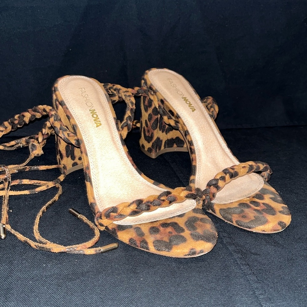 Fashion Nova Leopard Block Heel